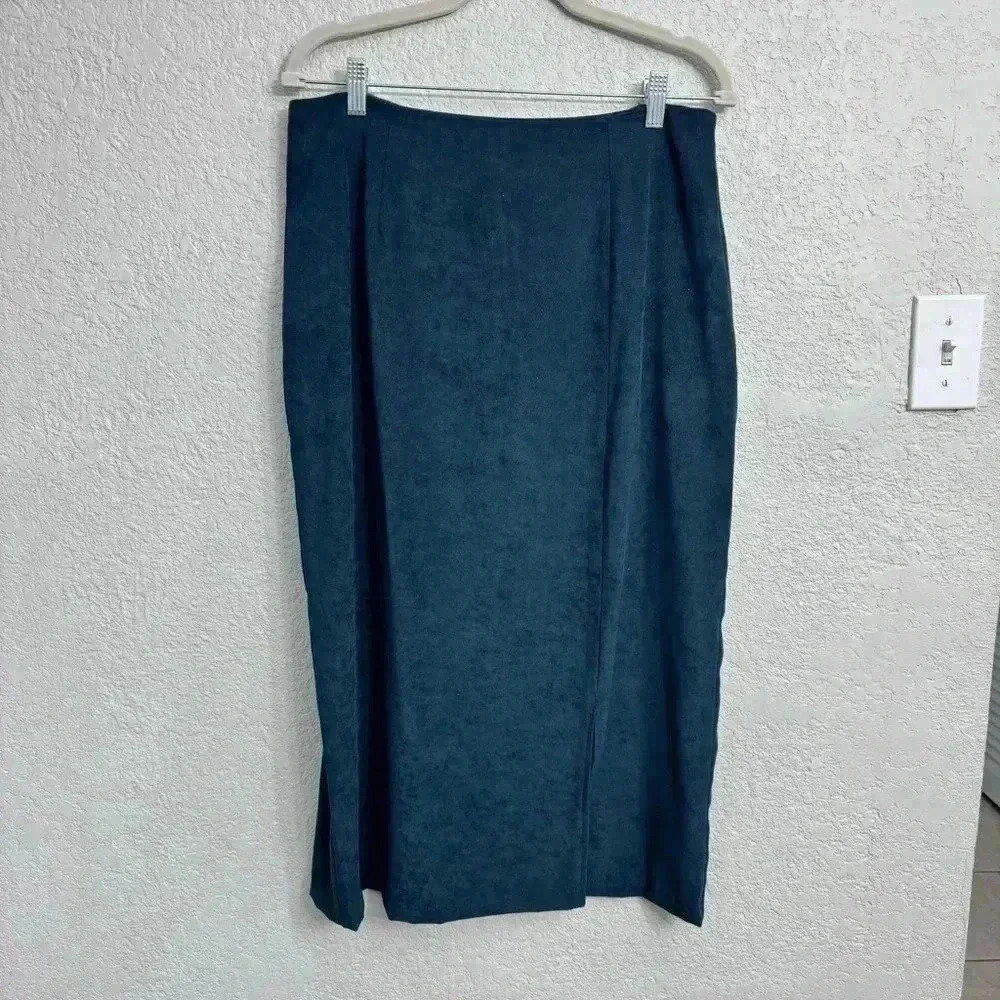 90’s Ilyza New York Hunter Green Mid-Skirt - Size 12